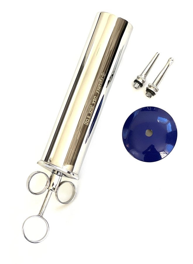 CynaMed Ear Wax Removal Syringe 8 OZ - Brass with Chrome Finish Ideal for Household, EMT, Firefighter, Police, Medical Student - Image 3